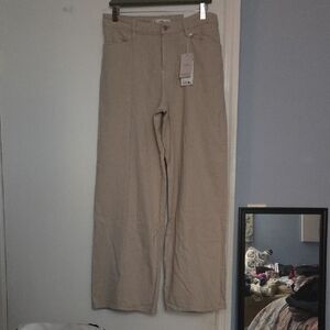 Mango Straigth  Women's Light Tan  Pants